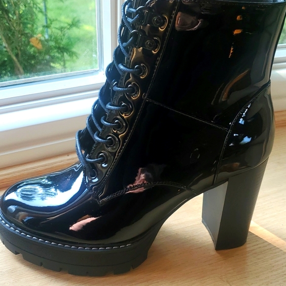 Azalea Wang ASA Patent Black Boots Great for Fall and Winter!! - Picture 6 of 11